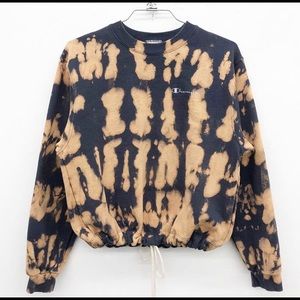 Virgo Downtown LA bleach dye Champion sweatshirt